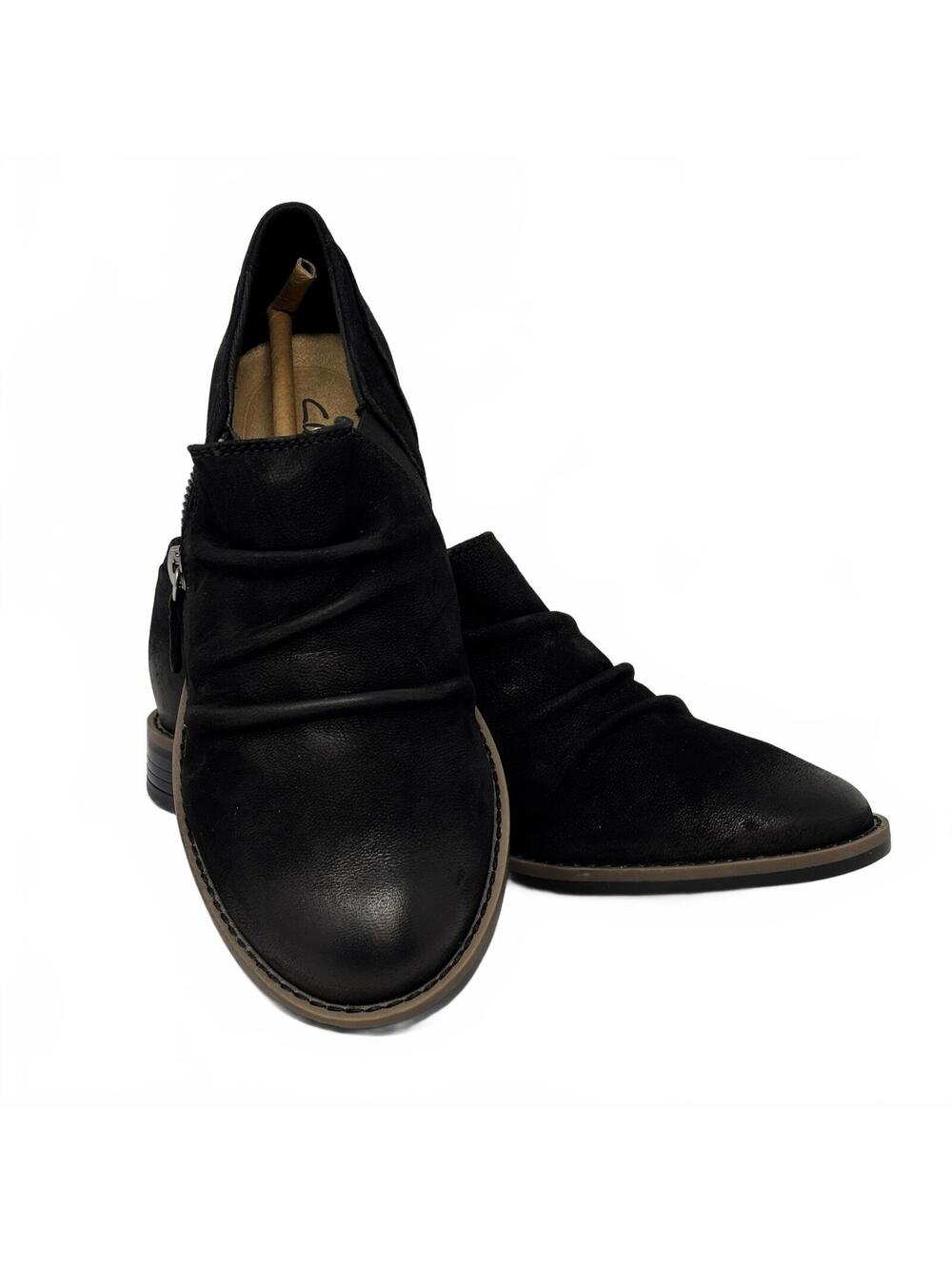Clarks Womens Black Nubuck Cazmin Pace Zipper Wide Width 7W NWT - Picture 7 of 9